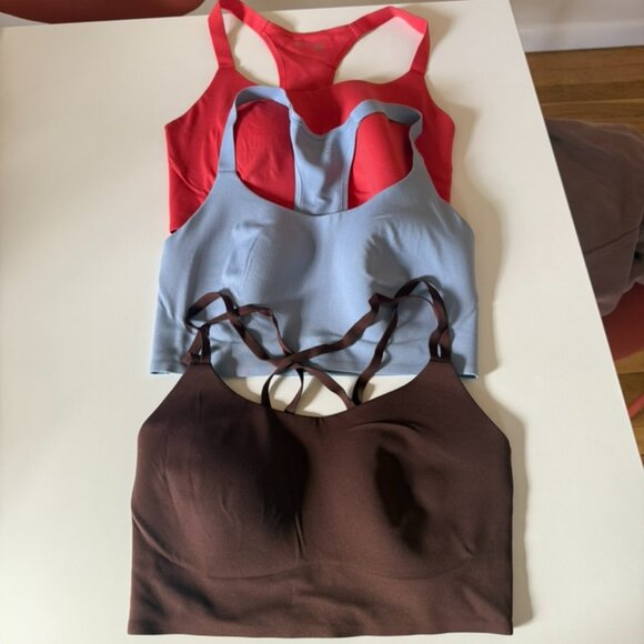 BUNDLE - 3 Aerie Sports Bras: OFFLINE Real Me Hold Up! Small DD - Picture 1 of 9